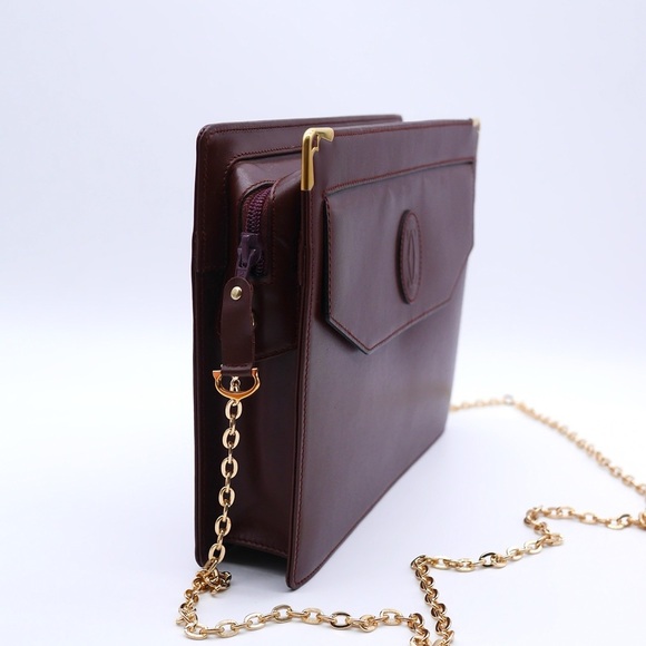 🍓Cartier Bordeaux Must de Line Clutch - Picture 9 of 16